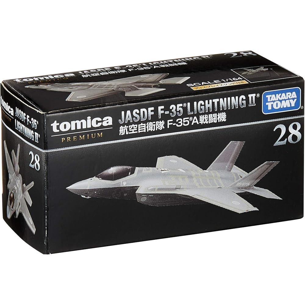 Takara Tomy Tomica No.28 F-35A Fighter Jet Diecast Model Toy Unisex 6 Years and Up Boxed