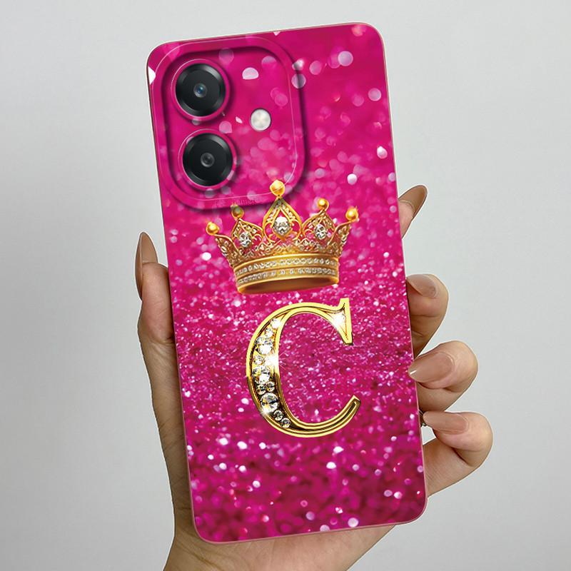 Чехол для Oppo A60 5G Силиконовый Чехол с Буквой Короны Ударопрочный Чехол Для OPPO A3 5G CPH2683 Чехол Для OPPO A3X A 3X A40 A40m 4G Чехол для Телефона