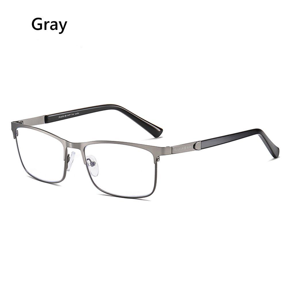 Stainless Steel Business Reading Glasses Men Women Urltra-Light Rectangle Readers Glasses Presbyopic Optical Glasses +1.0~+4.0