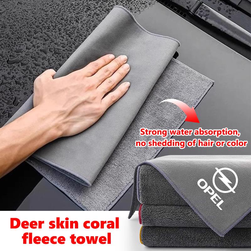 Car Wash Towel Microfiber Cleaning Absorbent Drying Cloth For Opel Meriva Mokka DYHYRTI54 Grandland Vectra Zafira Vivaro Antara