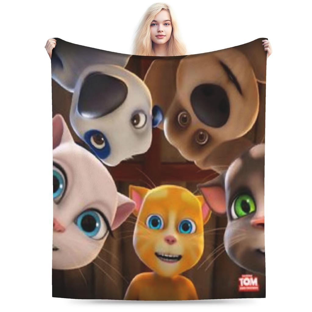 Новое одеяло T-Talking T-Tom And F-Friends Легкое Тонкий Флис Уютные Пледы Машинная стирка