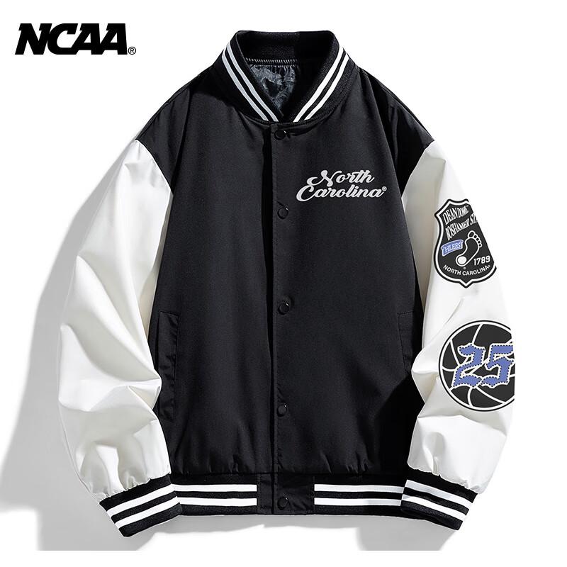 Винтажная бейсбольная куртка NCAA унисекс свободного кроя