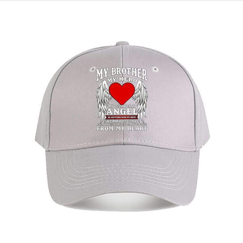 Brother Hero Guardian Angel Memorial Baseball Cap Fashion Unisex Sunhat Womens Outdoor Sports