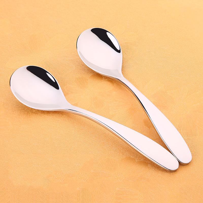Korean Creative Thick 304 Stainless Steel Coffee Tea Long Handle Spoon Swan Cutlery Set