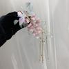 Заколка для волос Бабочка Цветок Глициния Стекло Шпилька для волос Цветочные бусины Кисточка Зажим для волос Многофункциональные аксессуары для укладки волос