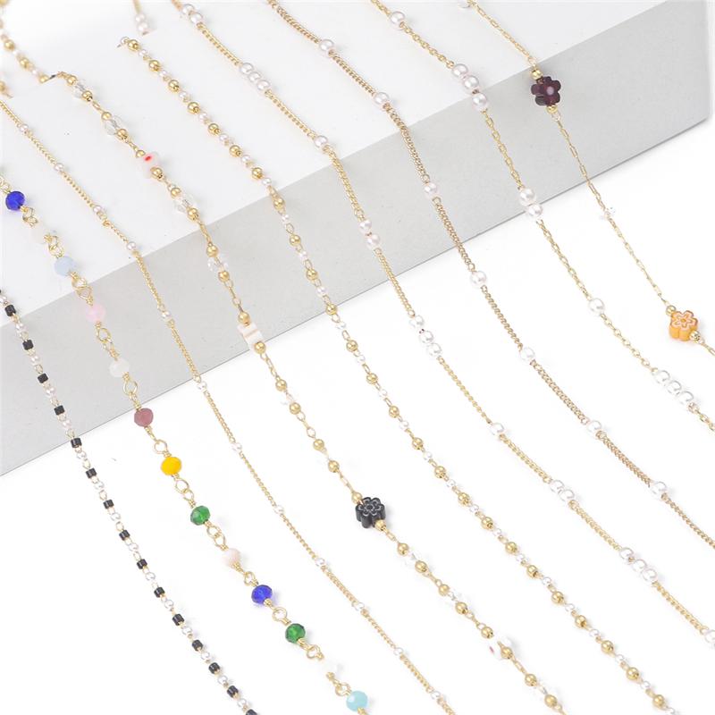 50 см медная цепочка на руку, подвеска для DIY ожерелья, браслета, аксессуары для изготовления ювелирных изделий, принадлежности ручной работы