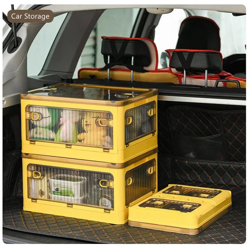 Складной ящик для хранения, органайзер для шкафа, штабелируемый органайзер для мелочей с колесиками, домашнее хранение книг большой емкости, ящик для игрушек