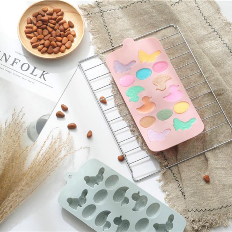 Силиконовая форма для шоколада с рисунком утенка яйца, форма для помадки, форма для помадки, мультяшное моделирование, форма для выпечки