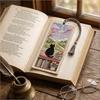 Handcrafted Seasonal Cat Embroidery Bookmark Book Page Marker Material Kit  Beginners