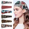Bohemian Hair Band Boho Style Retro Pattern Wide Headband High Elasticity Sweat Absorbing Printed Design Headband