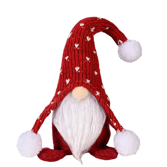 Кукла Yousheng White Beard Faceless, вязаная шапка, сидящая кукла, дисплей, форма для печати в виде сердца, кукла-гном, украшение, праздничный декор, подарок на день Святого Валентина