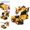 Plastic Inertia Engineer Robot Car Model With Onebutton Transformation For Child Development