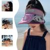 Baby Fan Summer Cartoon Big Hat with Fan Sun Protection Sky Top Children Hat Brim and Sun Hat Cute