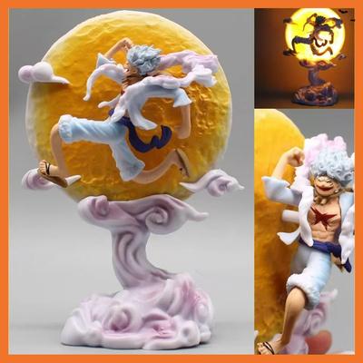 16-сантиметровая фигурка из аниме One Piece: Лунная фея Ника, Монки Д. Луффи, Gear 5 с лунным светом, коллекционная модель, игрушка.