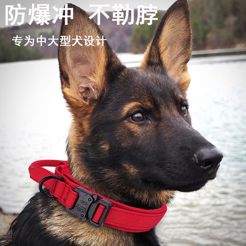 Tactical Dog Collar Adjustable Pet Collar K9Collar Quick Release Dog Collar Medium and Large Dog Training Dog Collar