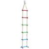 Rainbow Craft 6.6FT Веревка для лазания Лестница ниндзя для детей - Аксессуары для детской полосы препятствий «Воин-ниндзя» - Качели-лестница