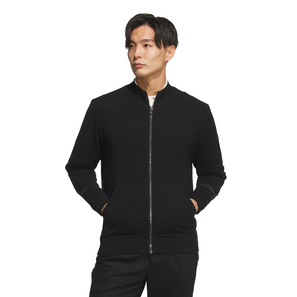 Adidas Golf Windproof Lined Full Zipper Knit Sweater Jm9531