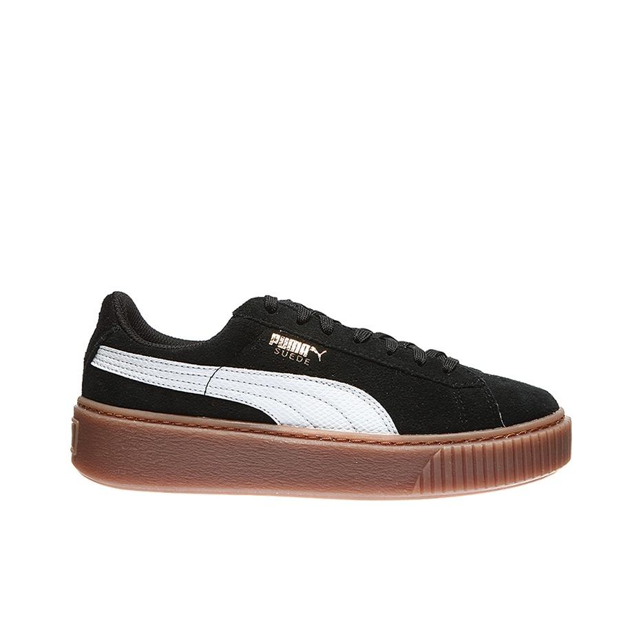 Puma Suede Platform Jr Snake - Кроссовки Black Gum Kids Белый 363906-02