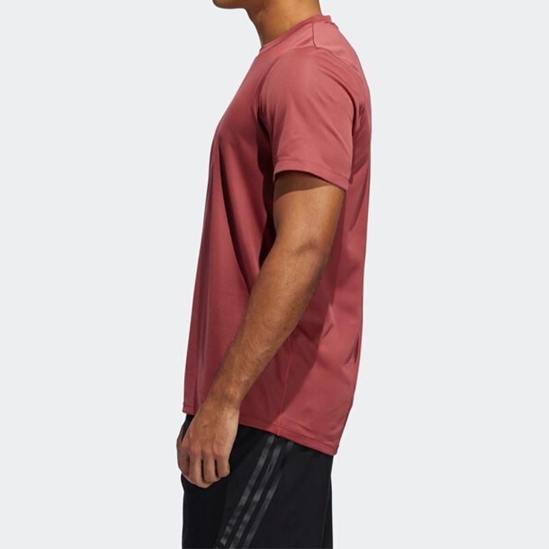 Adidas Soccer Training Short Sleeve Crew Neck T-Shirt Men Tops Bright-Pink GC8189