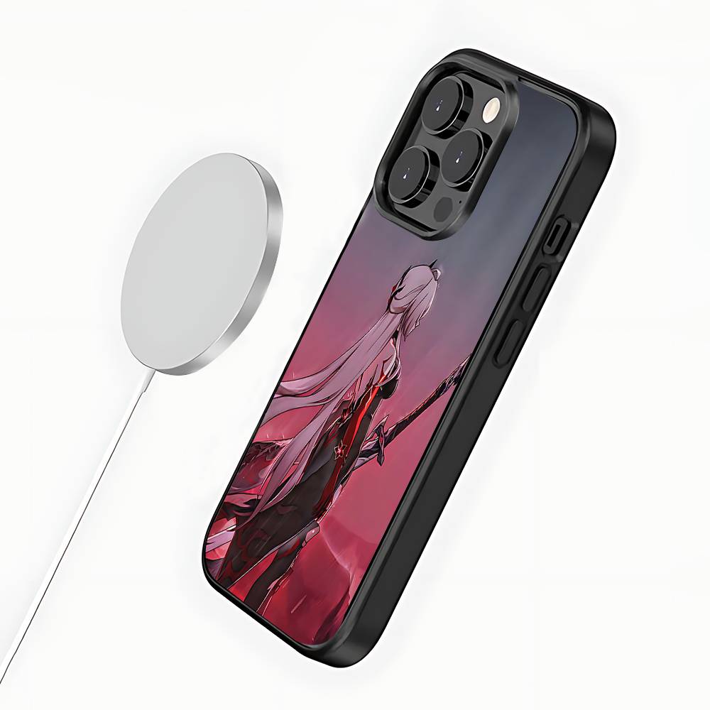 Чехол для телефона для iPhone 17,16,15,14,13,12,11,Pro,Max,Plus,Mini,SE4,E A-Ахерон Honkai Star Rail Магнитный Magsafe Беспроводная зарядка