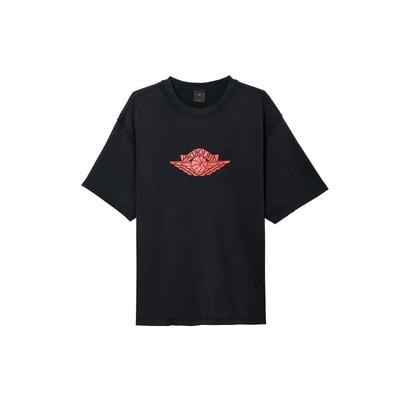 Воздушная Редкая Удобная Мягкая Модная Универсальная Футболка с Коротким Рукавом Мужская Топы Черная IB3131010