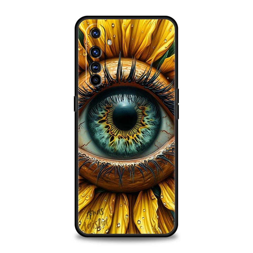Модный чехол для телефона с ресницами для Realme C67 C63 C55 C53 C35 C25 C21 GT 2 3 5 6 10 11 12 13 Pro Plus 5G Мягкий ТПУ Чехол Capas