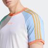 adidas Футболка Originals Trefoil Enjoy Raglan, спортивная, с коротким рукавом, в полоску, мужская, белая IT8190