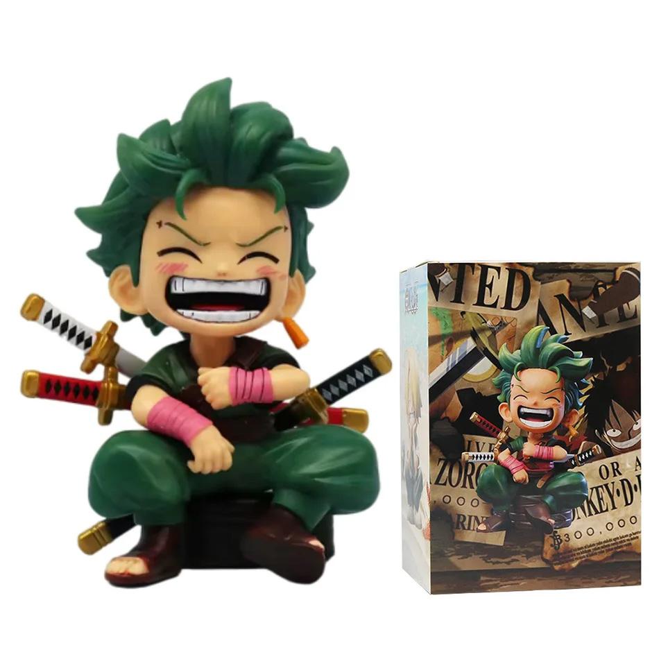 One Piece Портативный Луффи Зоро Портгас Д. Эйс Сидящая Ямато Q-Версия Модный Игровой Мультяшный Аниме Украшение для Автомобиля Периферийные Подарки