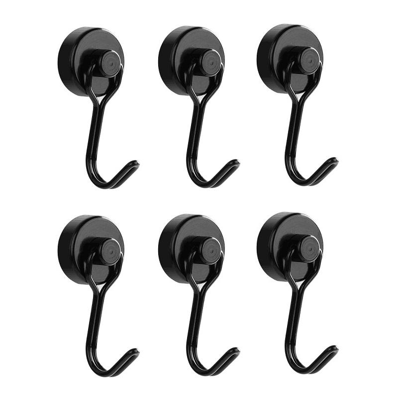 1PC Strong Magnetic Hook Heavy Duty Neodymium Magnets Wall Hooks for Home Kitchen Bar Cup Key Holder Multi-Purpose Sticky Hooks