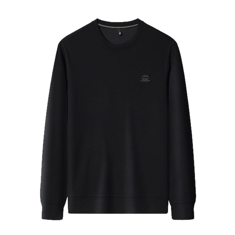 Men Round Neck Long Sleeve Pullover Sweatshirt Casual Letter Print