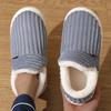 Winter 2024 Plush-Lined Thick-Soled Cotton Slippers for Outdoor & Indoor Wear