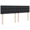 Ottoman Bed with Mattress Black 160x200 cm Faux Leather