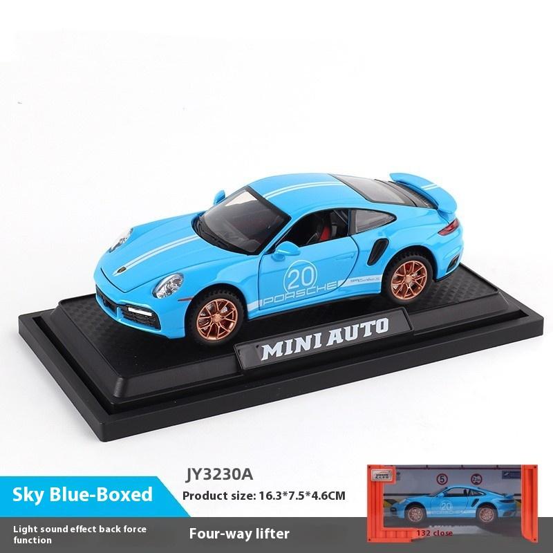 Моделирование 1:32 Porsche 911 Turbo S Легкосплавная Гоночная Машинка Металлическая Литая Модель Детская Игрушка Подарок для Детей Подарок на День Рождения Для Мальчиков