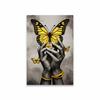 African American Wall Art Poster Abstract Women Canvas Prints Black and Gold Girl Prints Modern Home Decor for Living Room Decor