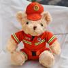 Огненный медведь Пожарный Плюшевая кукла Дорожная полиция Медведь Полицейский медведь День пожарной охраны Рекламные подарки