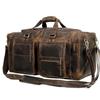Большие 24-дюймовые дорожные сумки для мужчин, дорожная кожаная дорожная сумка, ночная дорожная сумка для занятий спортом, выходного дня, дорожная сумка (Темно-коричневый, 24 дюйма, большой)