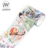 JIANWU 60 мм*200 см Винтажный Персонаж Цветок Пейзаж Материал Коллаж Скрапбукинг ПЭТ Лента Креативный DIY Журнал Канцелярские товары
