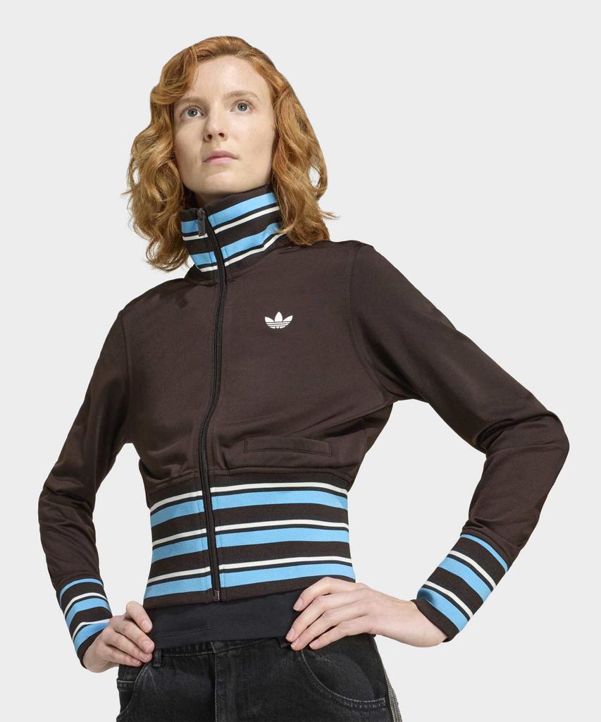 ADIDAS Vintage High Knit Rib Track Top - Aura Coffee / Kw2084