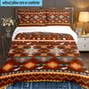 Native American Pattern 3PCS Bedding set,Ideal for 1pc Duvet Cover And 2pcs Pillowcases Perfect for Fan gift,Ideal for Bedroom, Dormitory