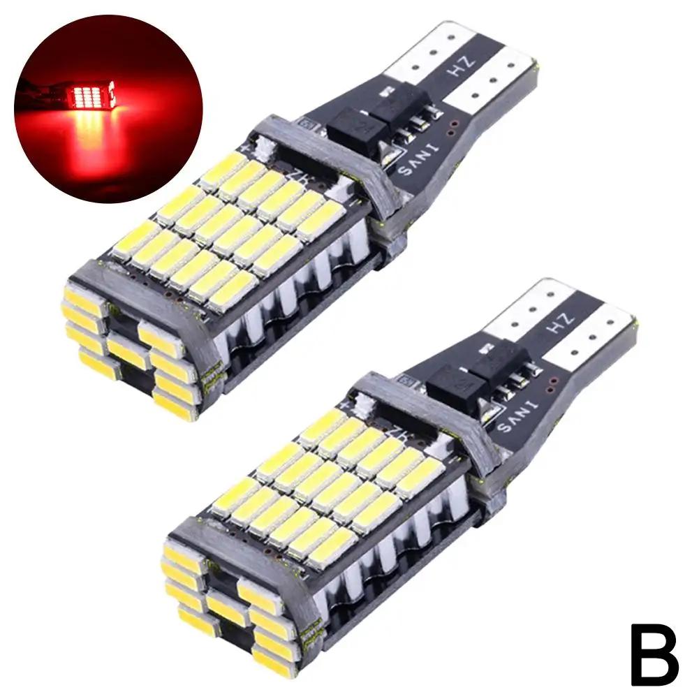 Автомобильный сигнальный фонарь T15 W16W Светодиодная лампа T10 W5W 4014 Светодиодный сигнальный фонарь Белый свет Стояночный свет Задний тормоз Автомобиль Z7T0