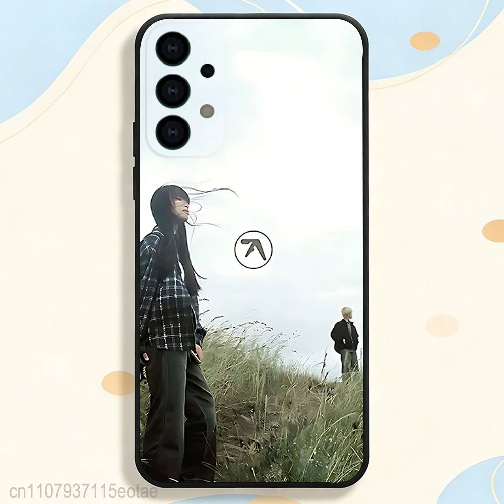 Aphex Twin Логотип Арт крутой Чехол для Телефона Для Samsung S25,S26,S24,S21,S22,S23,S30,Ultra,S20,Plus,Fe,Lite,5G Черный Чехол