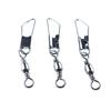 With Interlock Snap Fishing Tools Metal Connector Fishing Swivels Fishing Connector Solid Ring