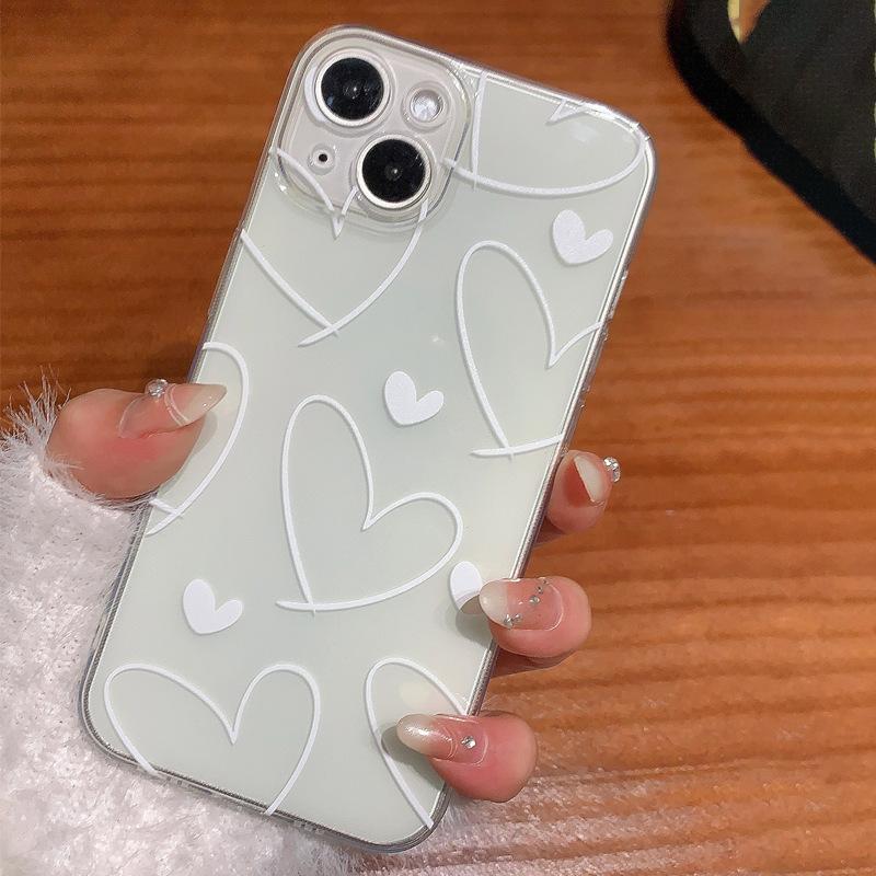 Чехол на весь экран с рисунком 'любовь' для мобильного телефона Apple 15Promax iPhone14/13/12/11 простой 17/16plus