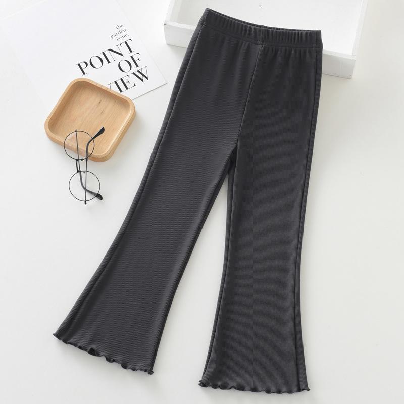 Расклешенные брюки для девочек, весенняя одежда, детские брюки, весенние и осенние модели, детская одежда больших размеров, расклешенные брюки широкого кроя