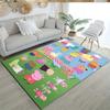 Peppa Pig Customized Name Floor Rug Office Rug Design for Study room Dormitory Hallway Game Room Antislip Carpet Decorate Offices