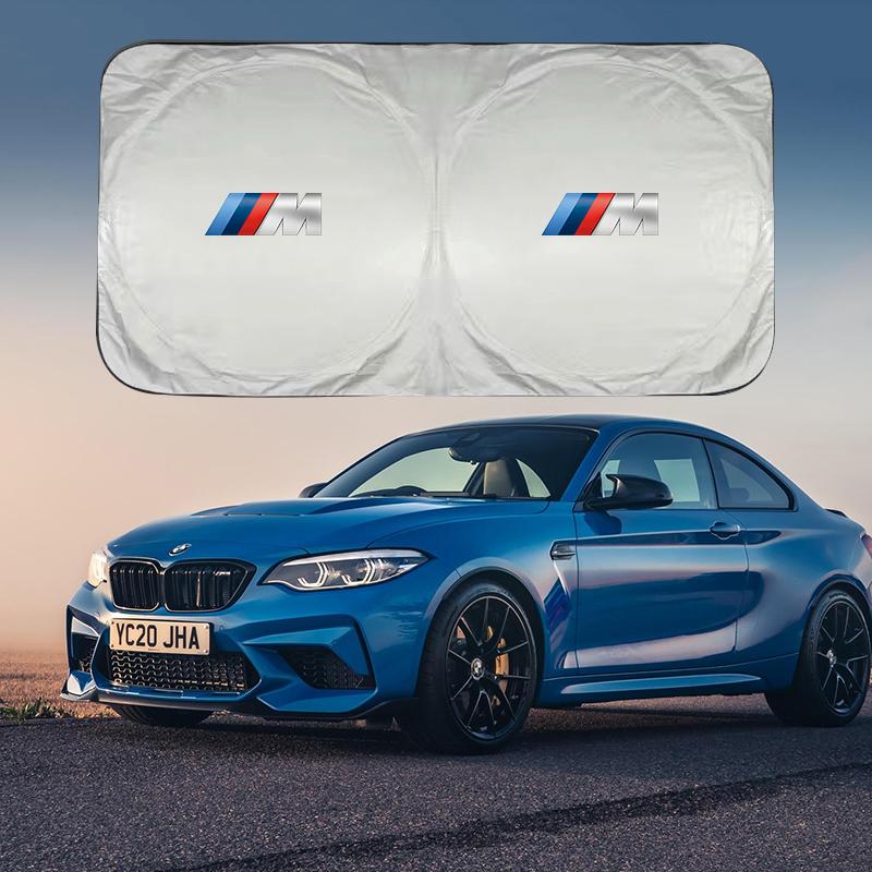 Car Windshield Sunshade Ultraviolet-Proof Sunshading Board Accessories Sticker For BMW X1 X3 X5 E46 E90 F20 E60 E39 F10 M1 M2 M3 LT9