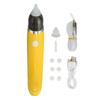 Electric Ear Nose Suction Set White Yellow Cleaning Multi Function Electric Nasal Ear Aspirator