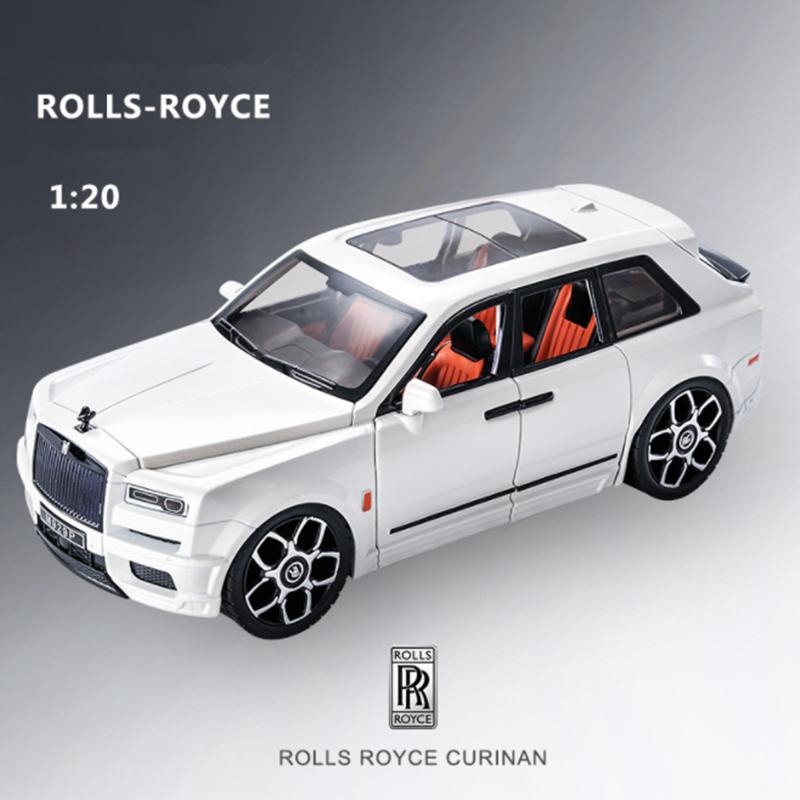 1/20 масштаб Cullinan, роскошная модель автомобиля из сплава, отлитая под давлением металлическая игрушка, автомобиль с откатным механизмом, звуком и светом для детей, коллекция подарков для взрослых