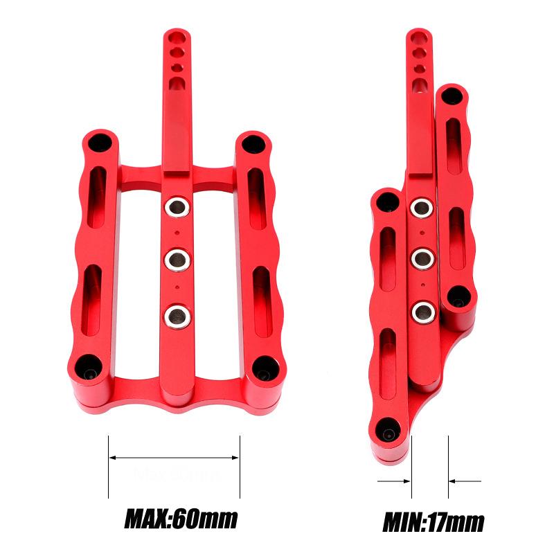 Allsome 6/8/10mm Self-centering Woodworking Doweling Jig Drill Guide Wood Dowel Puncher Locator Tools Kit for Carpentry