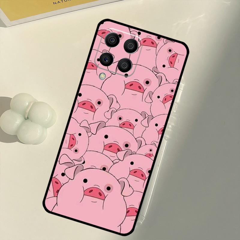 Мультяшная свинья для Samsung Galaxy M33 M13 M14 M12 M32 M52 M31 M55 M15 M11 M21 M35 M53 M34 M54 M06 M16 Чехол